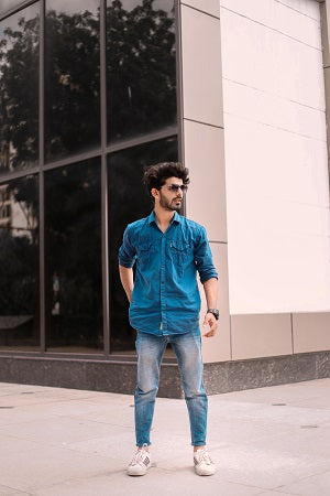 Buy Navy Blue Shirts for Men by The Indian Garage Co Online | Ajio.com
